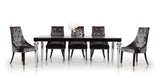 VIG Furniture Baccarat Transitional Black Crocodile Lacquer Dining Table VGUNRC838-221-BLK-1