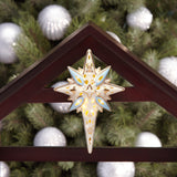 First Blessing Nativity™ Lighted Star Figurine Set of 4 - Hand-Painted with 24K Gold Accents