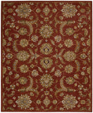 Nourison India House IH83 Traditional Handmade Tufted Indoor only Area Rug Brick 8' x 10'6" 99446103000