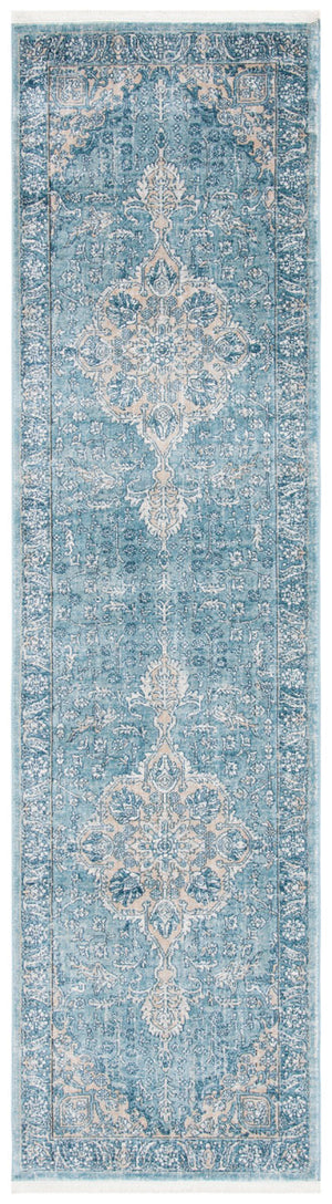 Victoria 900 Victoria 902 Traditional Power Loomed Polypropylene Rug Blue / Grey