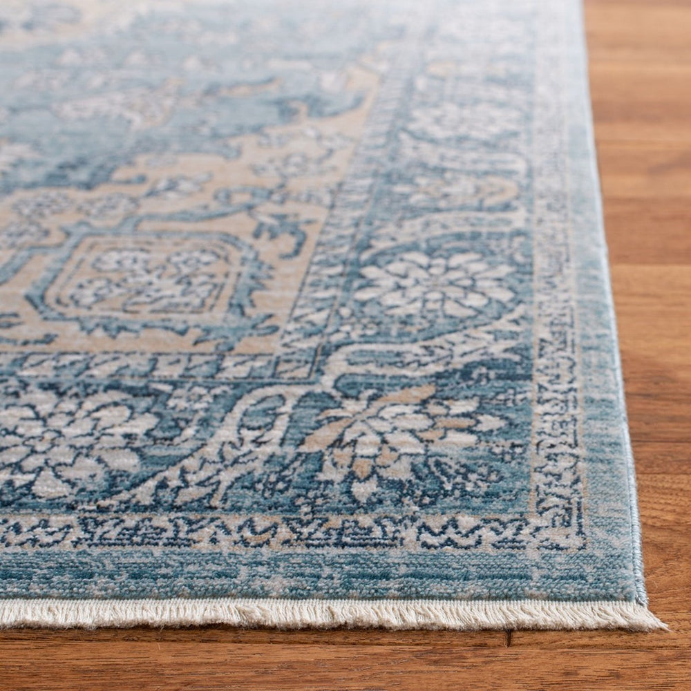 Victoria 900 Victoria 902 Traditional Power Loomed Polypropylene Rug Blue / Grey