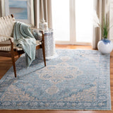 Victoria 900 Victoria 902 Traditional Power Loomed Polypropylene Rug Blue / Grey