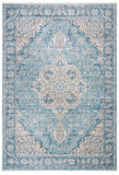 Victoria 900 Victoria 902 Traditional Power Loomed Polypropylene Rug Blue / Grey