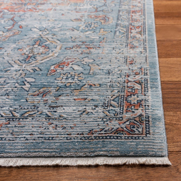 Victoria 900 Victoria 904 Traditional Power Loomed Polypropylene Rug Navy / Red