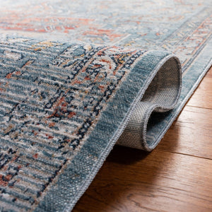 Victoria 900 Victoria 904 Traditional Power Loomed Polypropylene Rug Navy / Red