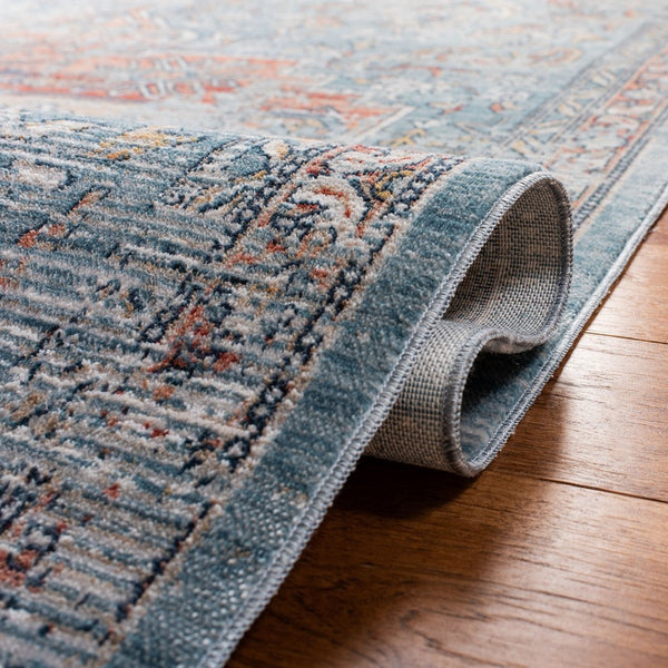 Victoria 900 Victoria 904 Traditional Power Loomed Polypropylene Rug Navy / Red