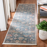 Victoria 900 Victoria 905 Traditional Power Loomed Polypropylene Rug Blue / Ivory