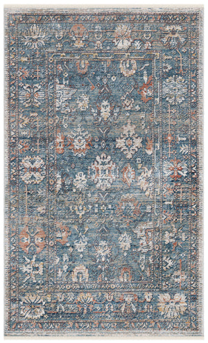 Victoria 900 Victoria 905 Traditional Power Loomed Polypropylene Rug Blue / Ivory