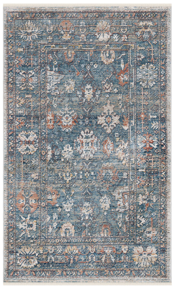 Victoria 900 Victoria 905 Traditional Power Loomed Polypropylene Rug Blue / Ivory