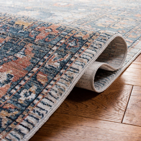 Victoria 900 Victoria 905 Traditional Power Loomed Polypropylene Rug Blue / Ivory