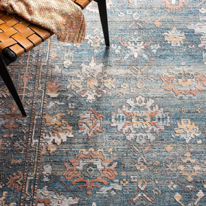 Victoria 900 Victoria 905 Traditional Power Loomed Polypropylene Rug Blue / Ivory