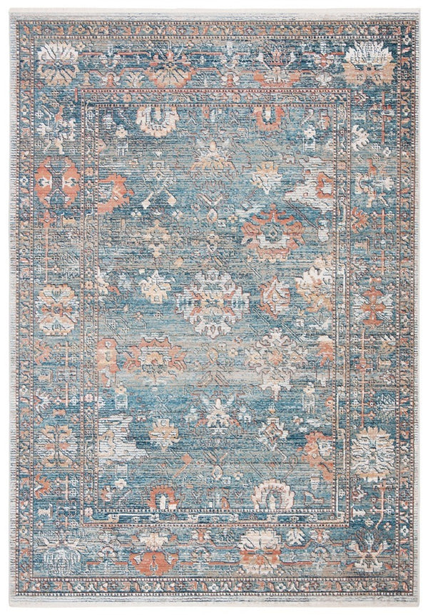 Victoria 900 Victoria 905 Traditional Power Loomed Polypropylene Rug Blue / Ivory