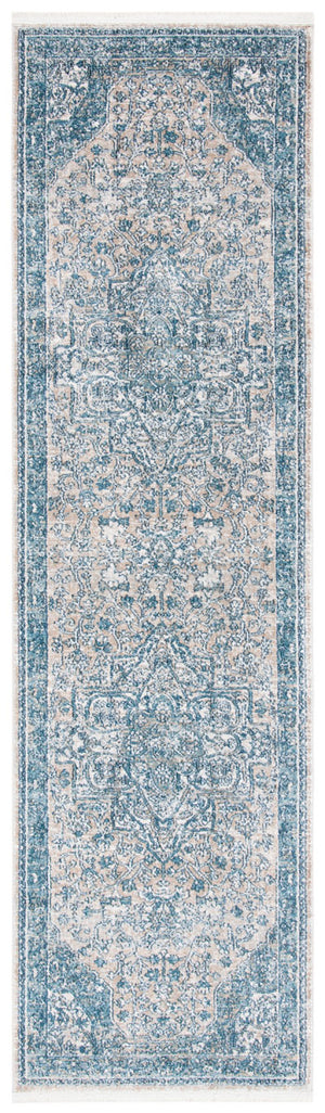 Victoria 900 Victoria 910 Traditional Power Loomed Polypropylene Rug Blue / Grey
