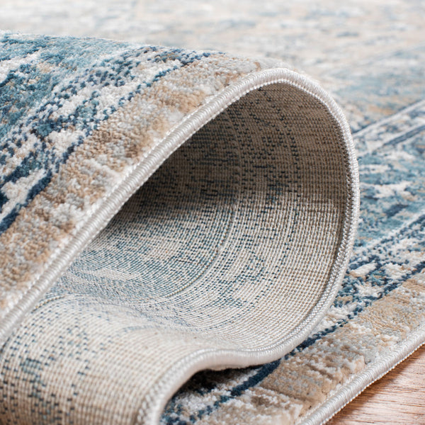 Victoria 900 Victoria 910 Traditional Power Loomed Polypropylene Rug Blue / Grey