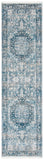 Victoria 900 Victoria 933 Traditional Power Loomed Polypropylene Rug Blue / Grey