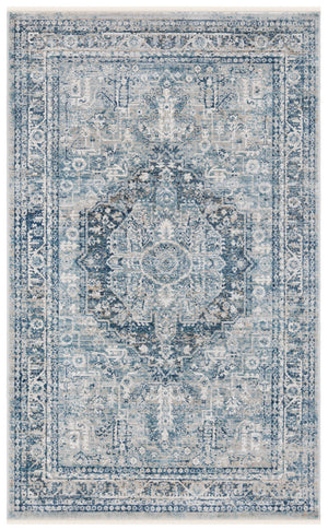Victoria 900 Victoria 933 Traditional Power Loomed Polypropylene Rug Blue / Grey