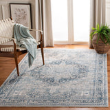 Victoria 900 Victoria 933 Traditional Power Loomed Polypropylene Rug Blue / Grey