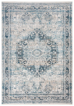 Victoria 900 Victoria 933 Traditional Power Loomed Polypropylene Rug Blue / Grey