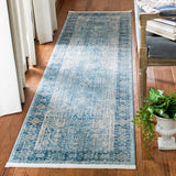 Victoria 900 Victoria 997 Traditional Power Loomed Polypropylene Rug Blue / Ivory