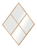 Zuo Modern Meo Steel, MDF, Glass Modern Commercial Grade Mirror Gold Steel, MDF, Glass