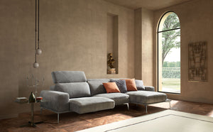 VIG Furniture Estro Salotti Villeneuve - Modern White Italian Left Facing Sectional Sofa VGNTVILLENEUVE-WHTX-LAF-SECT