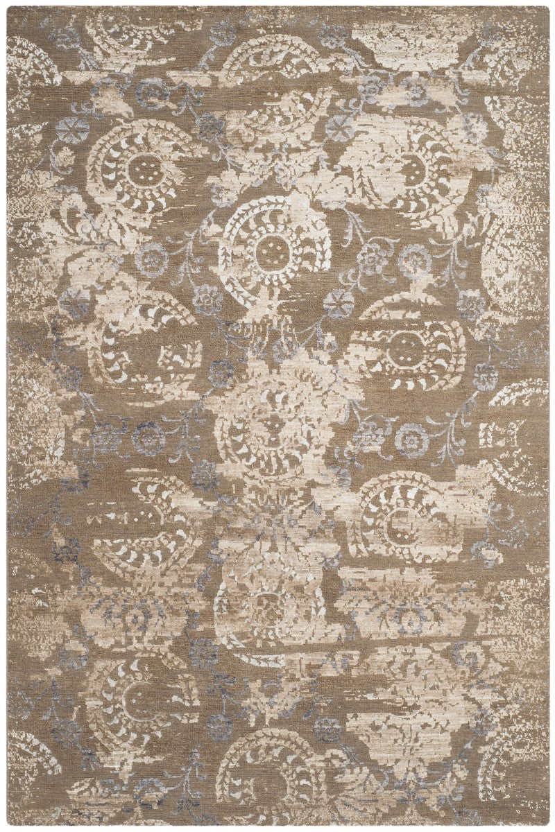 Vineyard Rug - Urban-Chic Decorative Carpet with Timeless Motifs, Soft