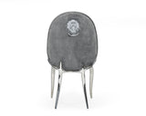 VIG Furniture Modrest Vince - Modern Grey Velvet Dining Chair Set of 2 VGZAY622-GRY