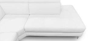 VIG Furniture Coronelli Collezioni Viola - Italian Contemporary White Leather Right Facing Sectional Sofa VGCCVIOLA-KIM-WHT-RAF-SECT