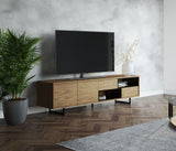 VIG Furniture Modrest Torlonia Modern Walnut & Black TV Stand VGBBMF1311A