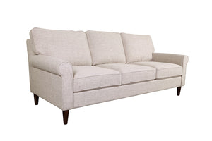 Porter Designs Kason Microfiber Transitional Sofa Cream 01-216C-01-4010