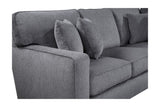 Porter Designs Augusta Soft Gray Chenille Fabric Modern Sectional Gray 01-207C-10-1743-KIT