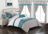 Sonita Blue King 20pc Comforter Set