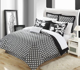 IRIS BLACK QUEEN 7PC COMFORTER SET