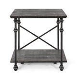 Morell Modern Industrial End Table