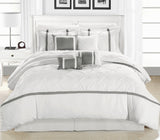 Vermont White Queen 12pc Comforter