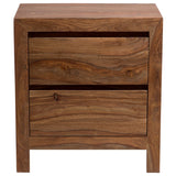 Porter Designs Urban Solid Sheesham Wood Contemporary Nightstand Brown 04-117-04-1426