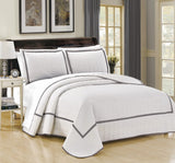 Birmingham White King 3pc Quilt Set