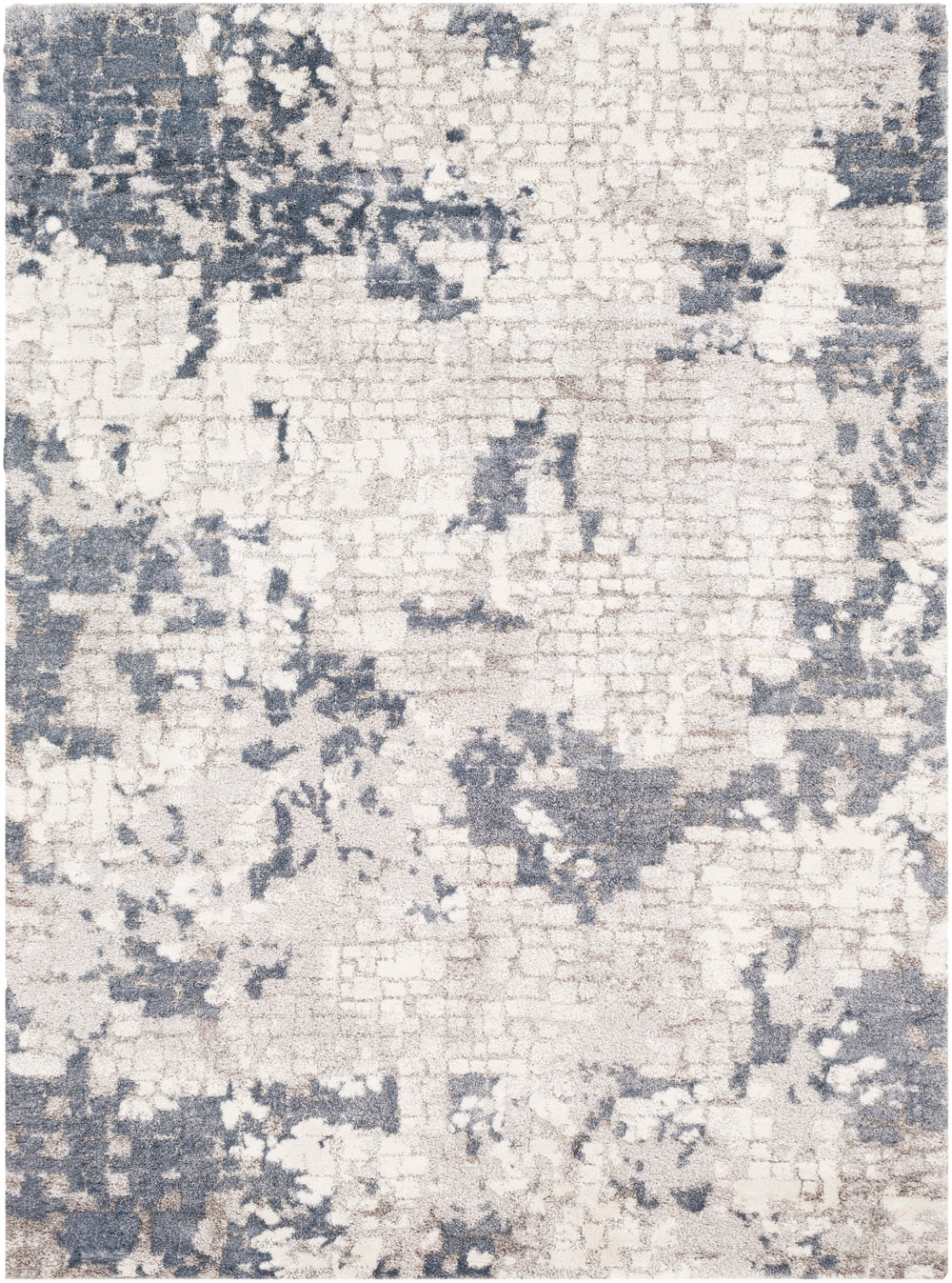 Venice VNE-2300 Modern Polypropylene Rug VNE2300-9123 Denim, Pale Blue, Light Gray, Medium Gray, Ivory 100% Polypropylene 9' x 12'3"