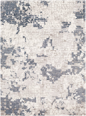 Venice VNE-2300 Modern Polypropylene Rug VNE2300-9123 Denim, Pale Blue, Light Gray, Medium Gray, Ivory 100% Polypropylene 9' x 12'3"