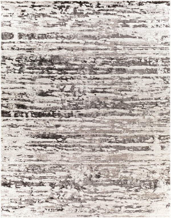 Venice VNE-2301 Modern Polypropylene Rug VNE2301-710103 Medium Gray, Charcoal, Light Gray, Ivory 100% Polypropylene 7'10" x 10'3"