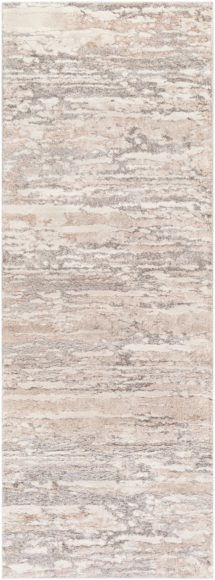 Venice VNE-2302 Modern Polypropylene Rug VNE2302-9123 Light Gray, Camel, Medium Gray, Ivory 100% Polypropylene 9' x 12'3"