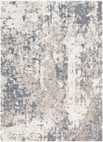 Venice VNE-2304 Modern Polypropylene Rug VNE2304-9123 Pale Blue, Denim, Light Gray, Medium Gray, Ivory 100% Polypropylene 9' x 12'3"