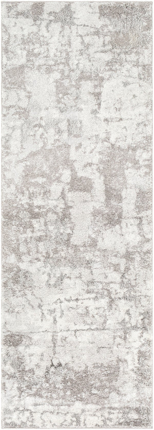 Venice VNE-2305 Modern Polypropylene Rug VNE2305-2773 Medium Gray, Light Gray, Ivory, Charcoal 100% Polypropylene 2'7" x 7'3"