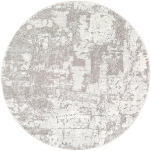 Venice VNE-2305 Modern Polypropylene Rug VNE2305-53RD Medium Gray, Light Gray, Ivory, Charcoal 100% Polypropylene 5'3" Round