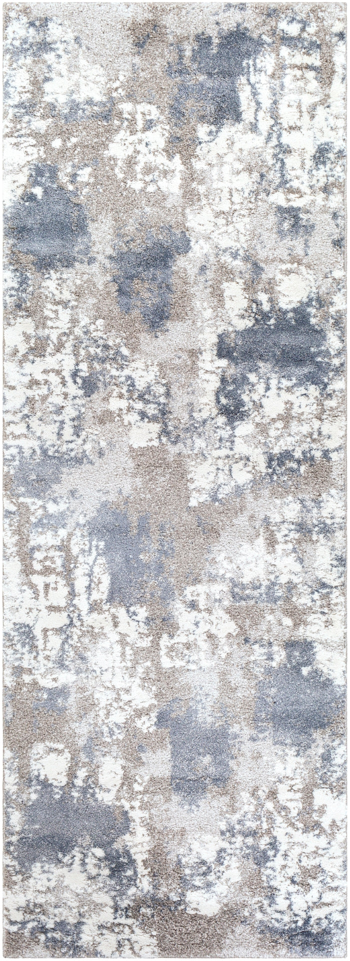 Venice VNE-2306 Modern Polypropylene Rug VNE2306-9123 Denim, Pale Blue, Light Gray, Medium Gray, Ivory 100% Polypropylene 9' x 12'3"
