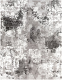 Venice VNE-2308 Modern Polypropylene Rug VNE2308-710103 Medium Gray, Charcoal, Light Gray, Ivory 100% Polypropylene 7'10" x 10'3"