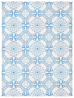 Vinyl Floor 113  Not Available Polyvinyl Chloride (Pvc) Rug Blue / Ivory