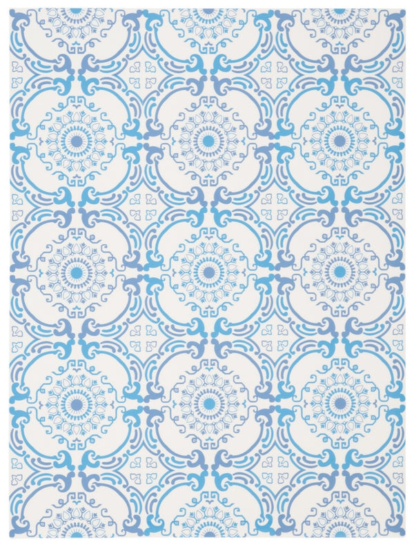 Vinyl Floor 113  Not Available Polyvinyl Chloride (Pvc) Rug Blue / Ivory