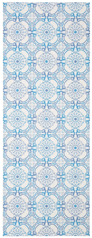 Vinyl Floor 113  Not Available Polyvinyl Chloride (Pvc) Rug Blue / Ivory