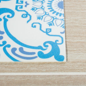 Vinyl Floor 113  Not Available Polyvinyl Chloride (Pvc) Rug Blue / Ivory